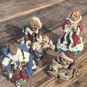 Boyds Bears And Friends Festive Bear Figurine Set